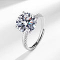 5 Carat Hearts & Arrows Diamond Open Band Ring