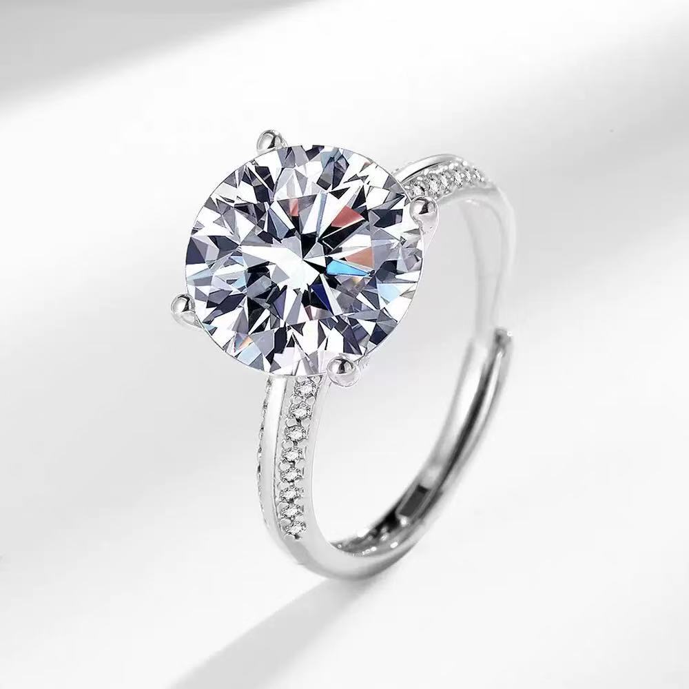 5 Carat Hearts & Arrows Diamond Open Band Ring