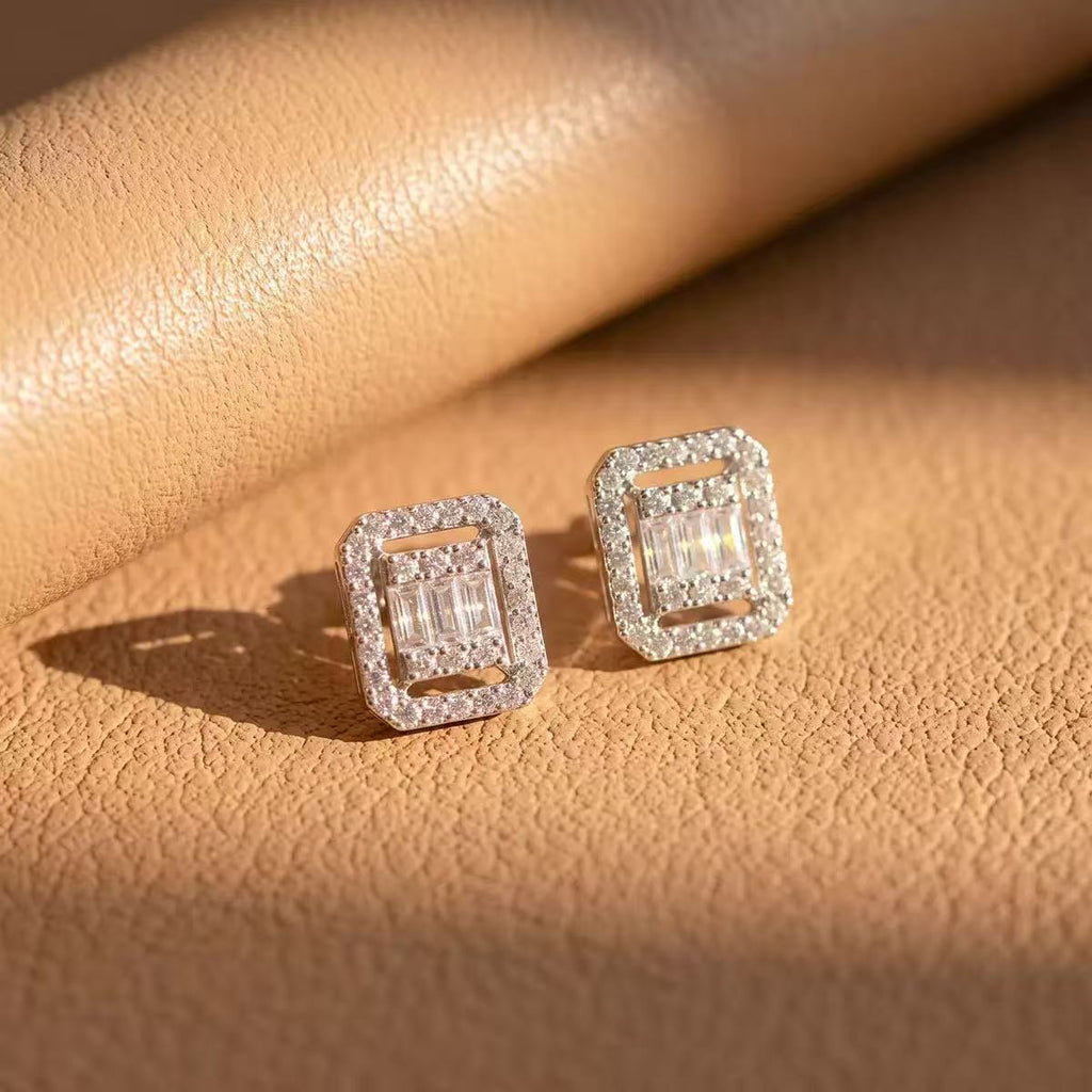 Full Crystal Sugar Cube Jewelry Set