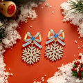 Christmas Tree, Bow & Snowflake Earrings
