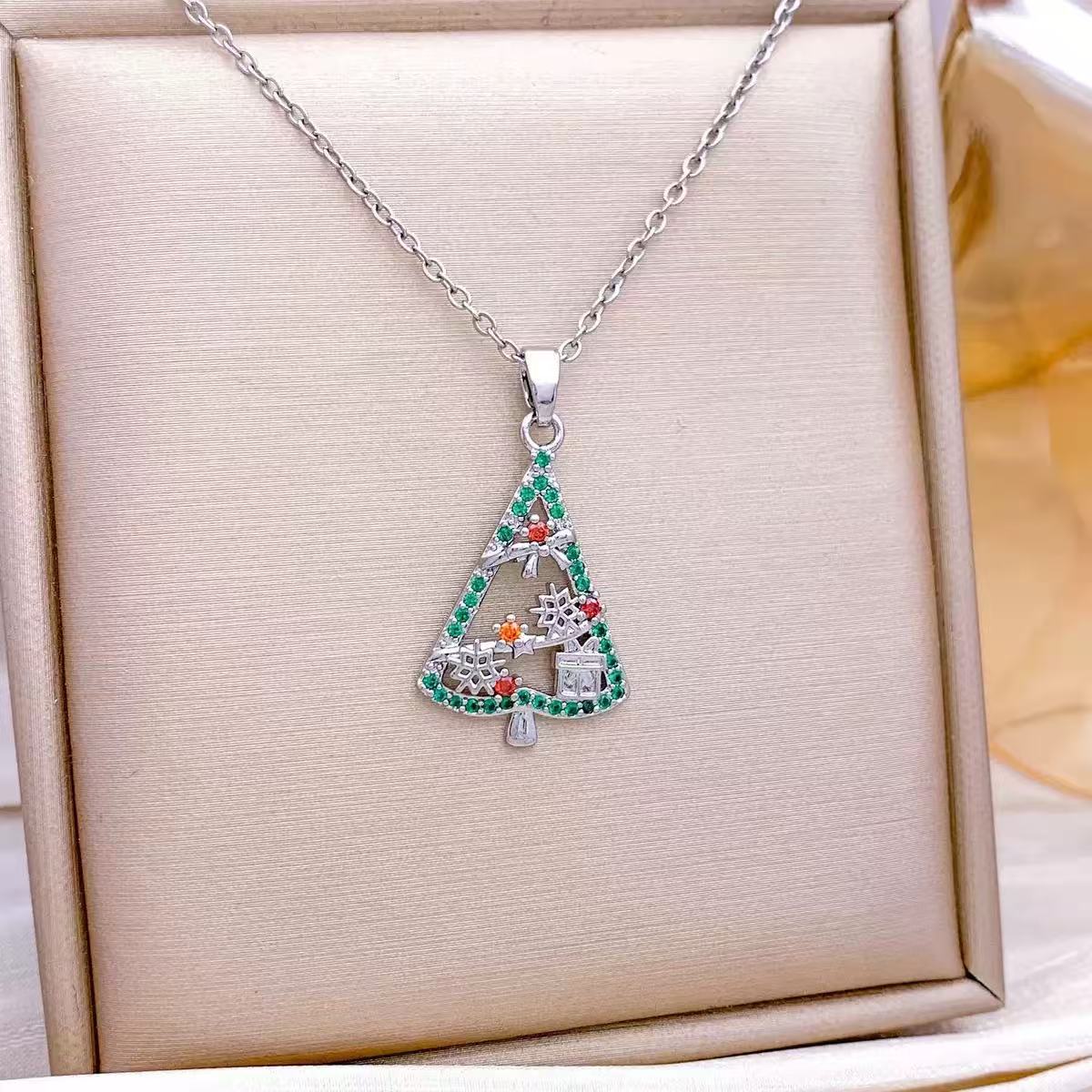 Festive Christmas Stainless Steel Necklace