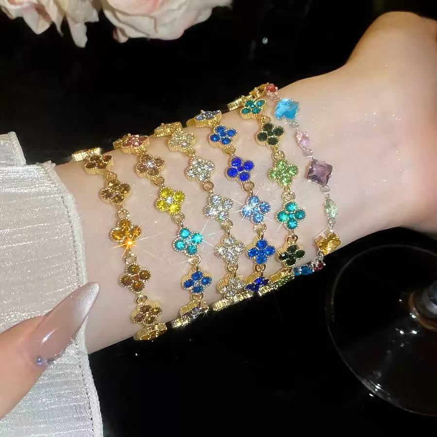 Lucky Clover Flower Bracelet