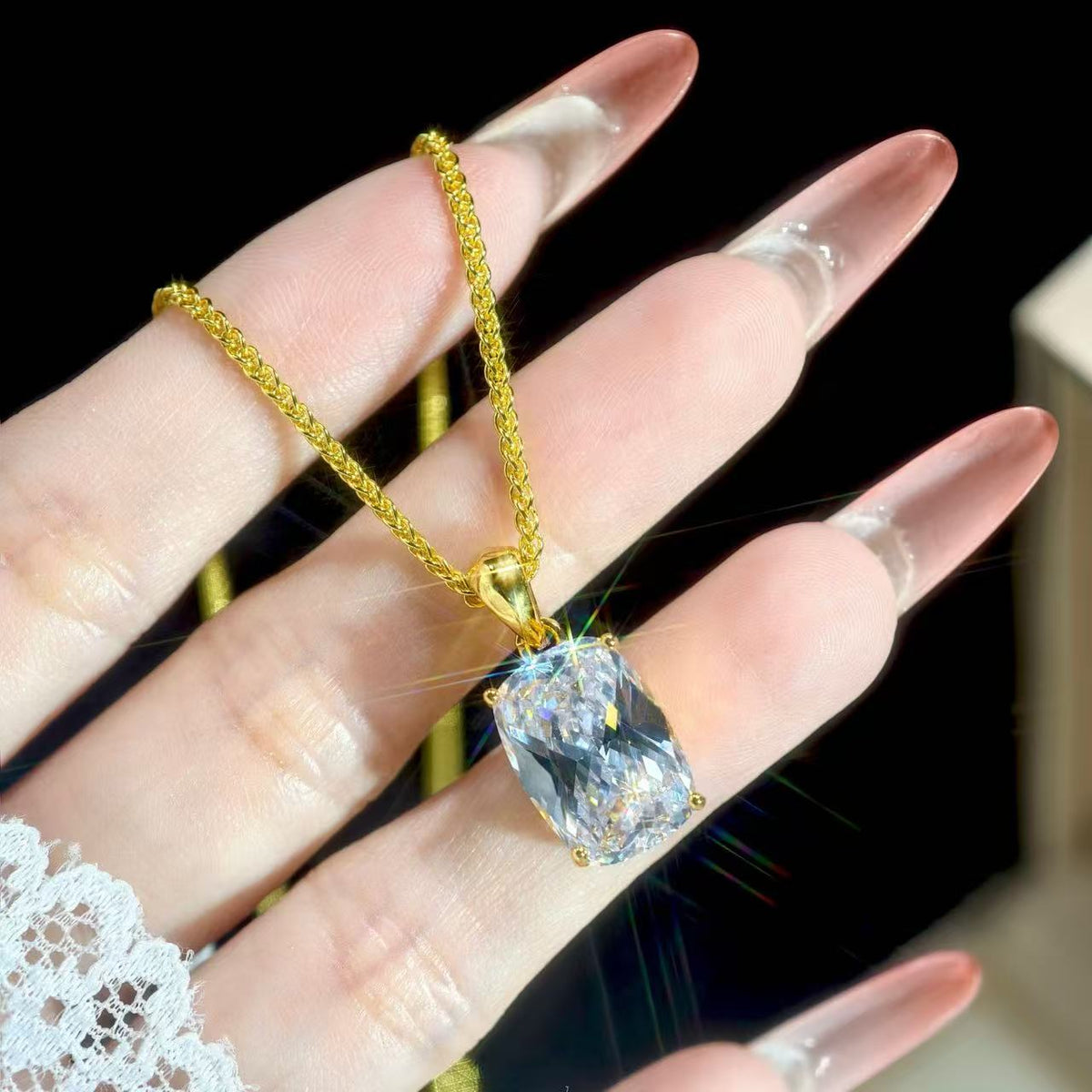 Ice Crystal Sparkling Zirconia Jewelry Set