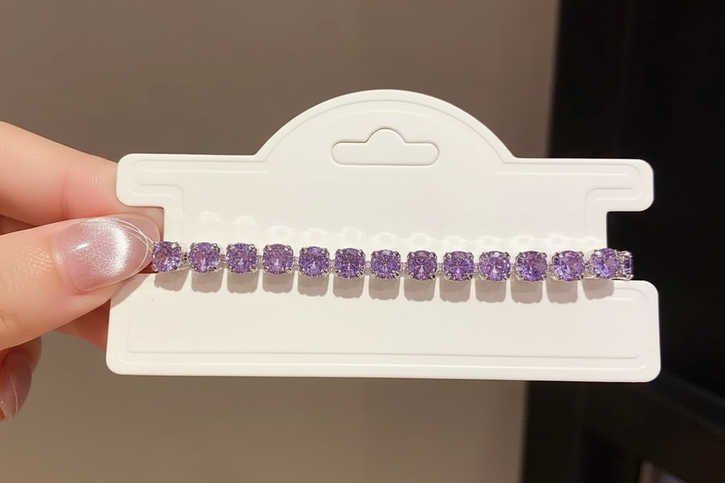 Purple Full CZ Bracelet