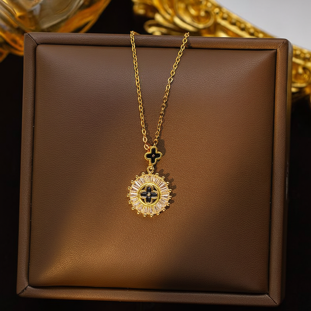 Sun Clover Necklace